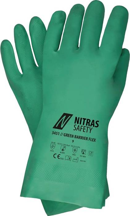 Chemikalienschutzhandschuhe Green Barrier Flex Gr.9 grün EN 388,EN 374
