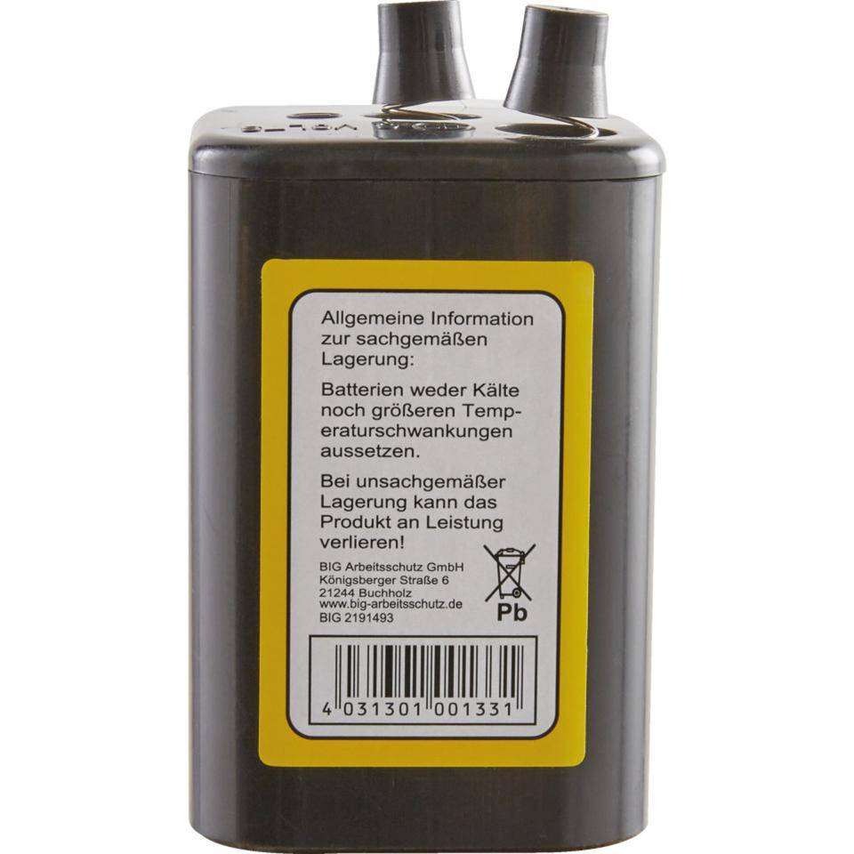 Blockbatterie, Typ 4R25, für Baustellen- und Elektronenblitzleuchten, 6V, 7Ah
