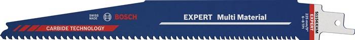 Säbelsägeblatt Expert Multimaterial L.225mm B.25mm TPI 6-8 3-4mm 10 St./Karte