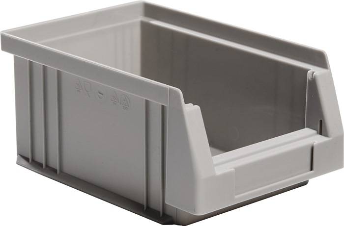 Sichtlagerkasten PLK L164xB105xH75mm PP grau LA-KA-PE