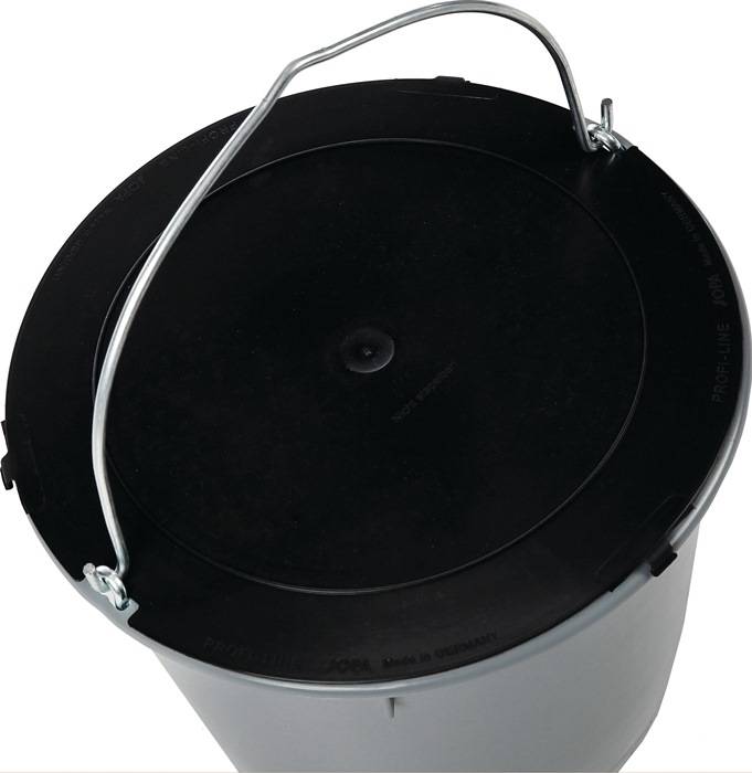 Deckel schwarz ID 370mm Recycling-Kunststoff JOPA