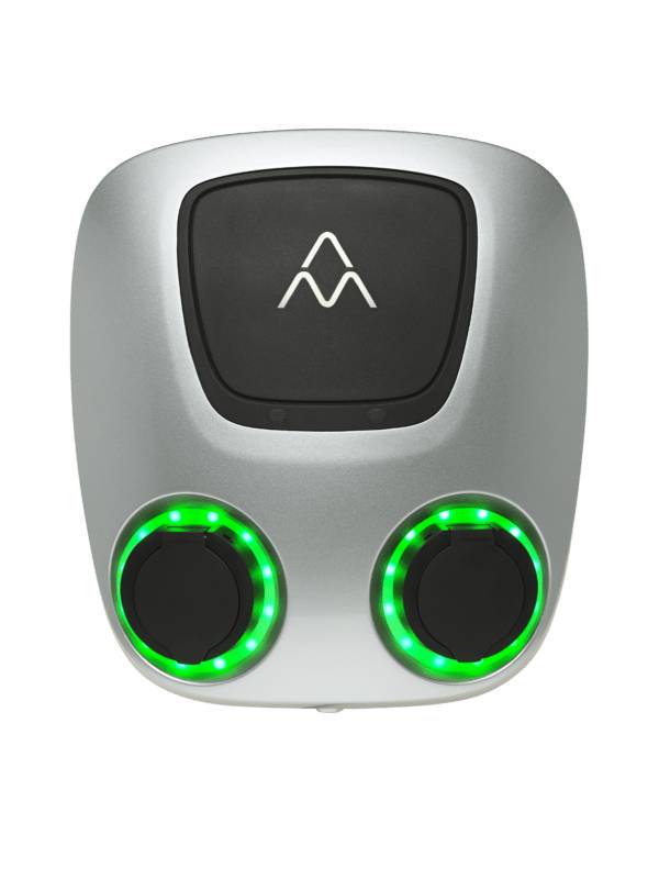 Charge Amps Aura Ladestation 3-phasig, 2 * 32A/22kW, 2 * Typ 2, mit Socket
