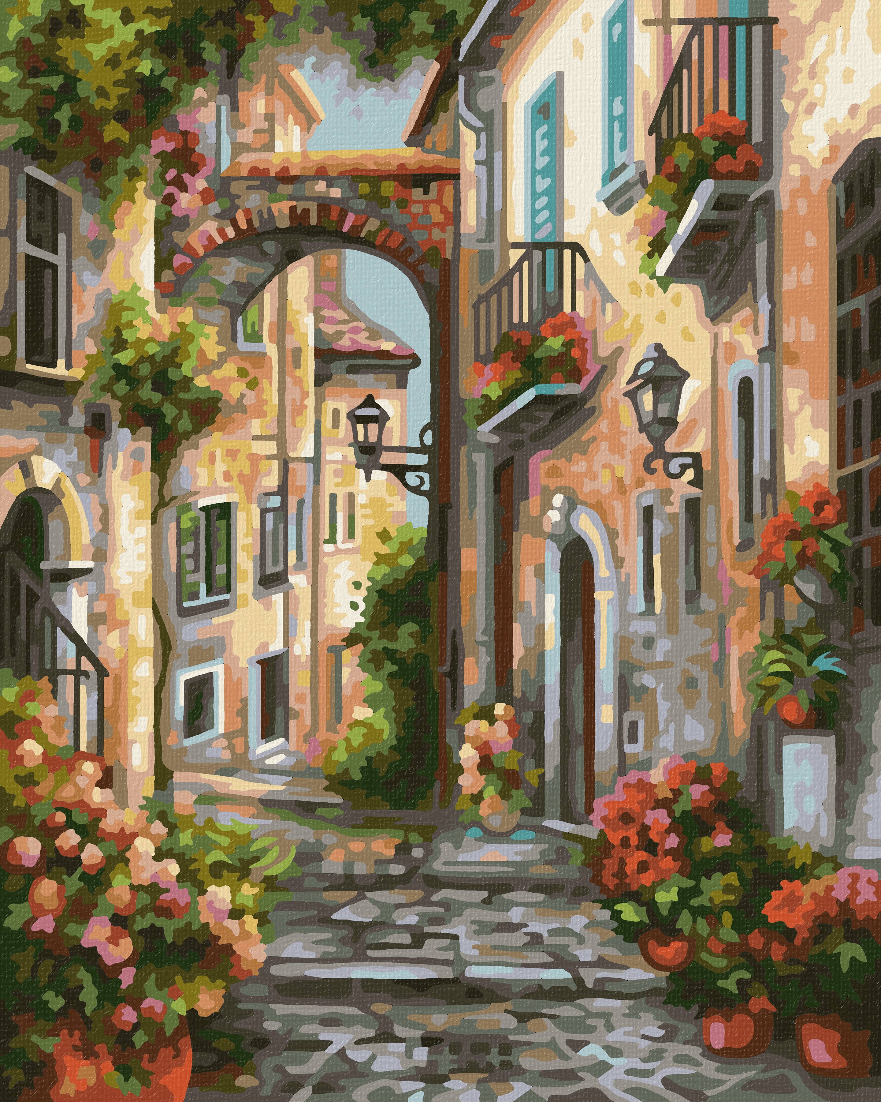 Schipper 609240826 Malen nach Zahlen Verträumtes Gässchen