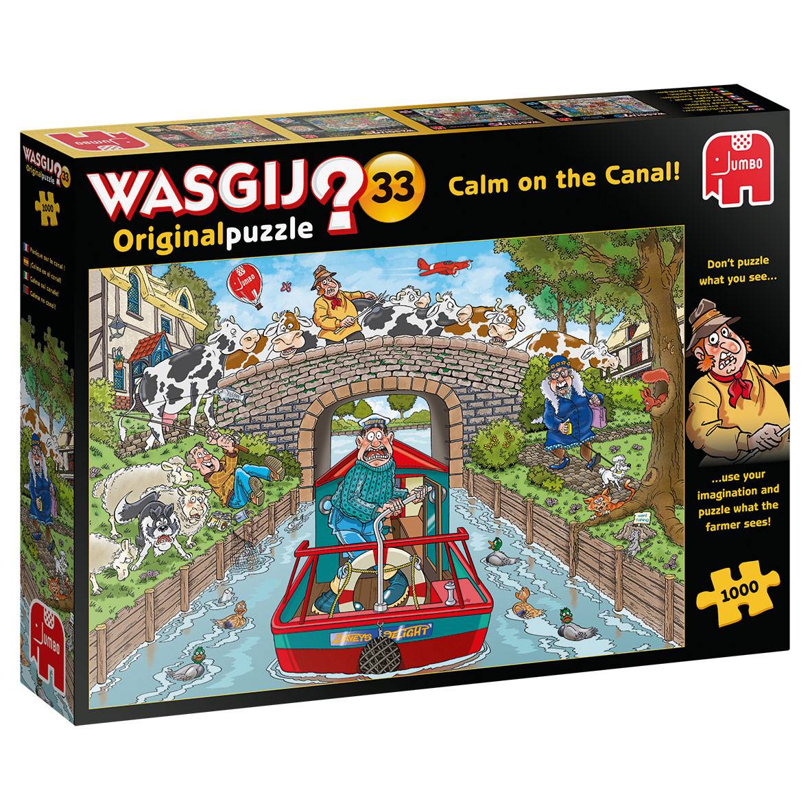 Wasgij, Original 33, Ruhige Fahrt auf dem Kanal, 1000 Teile Puzzle