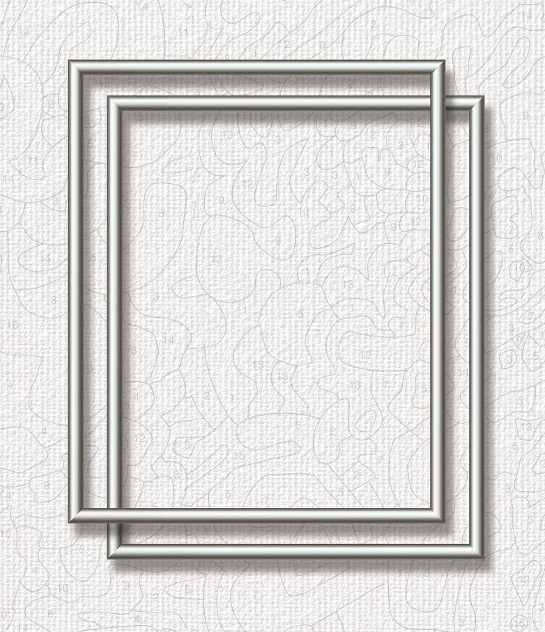 Schipper 605220771 Malen nach Zahlen 2 x Alurahmen Silber 24 x 30 cm