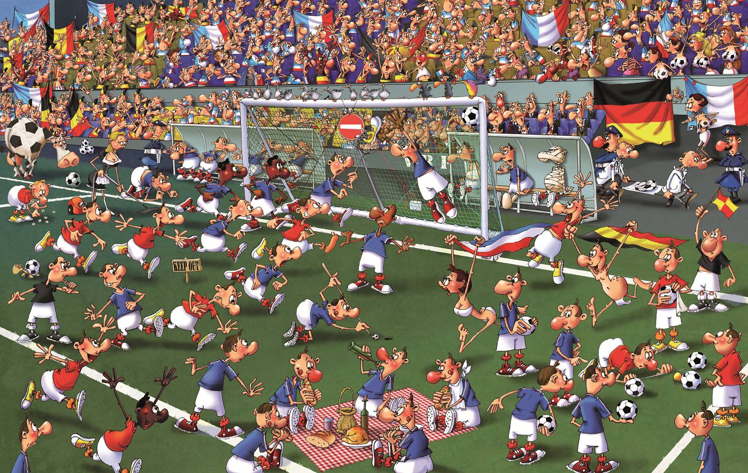 Piatnik 5373 Ruyer, Fußball 1000 Teile Puzzle