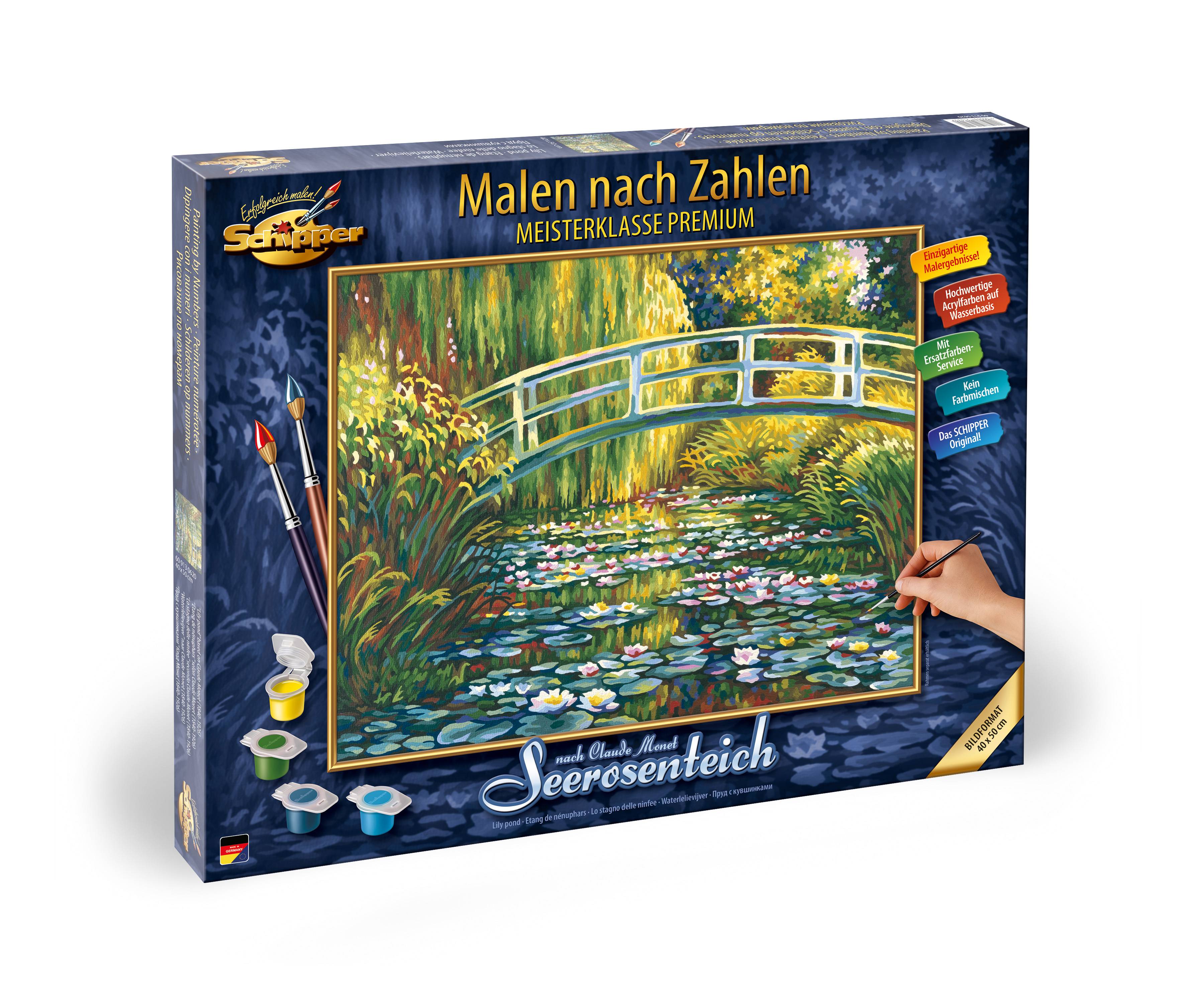 Schipper 609130620 Malen nach Zahlen Seerosenteich