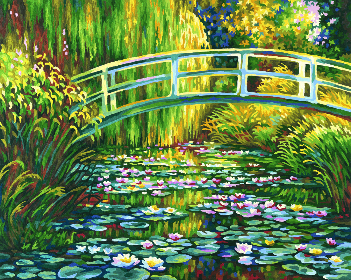 Schipper 609130620 Malen nach Zahlen Seerosenteich