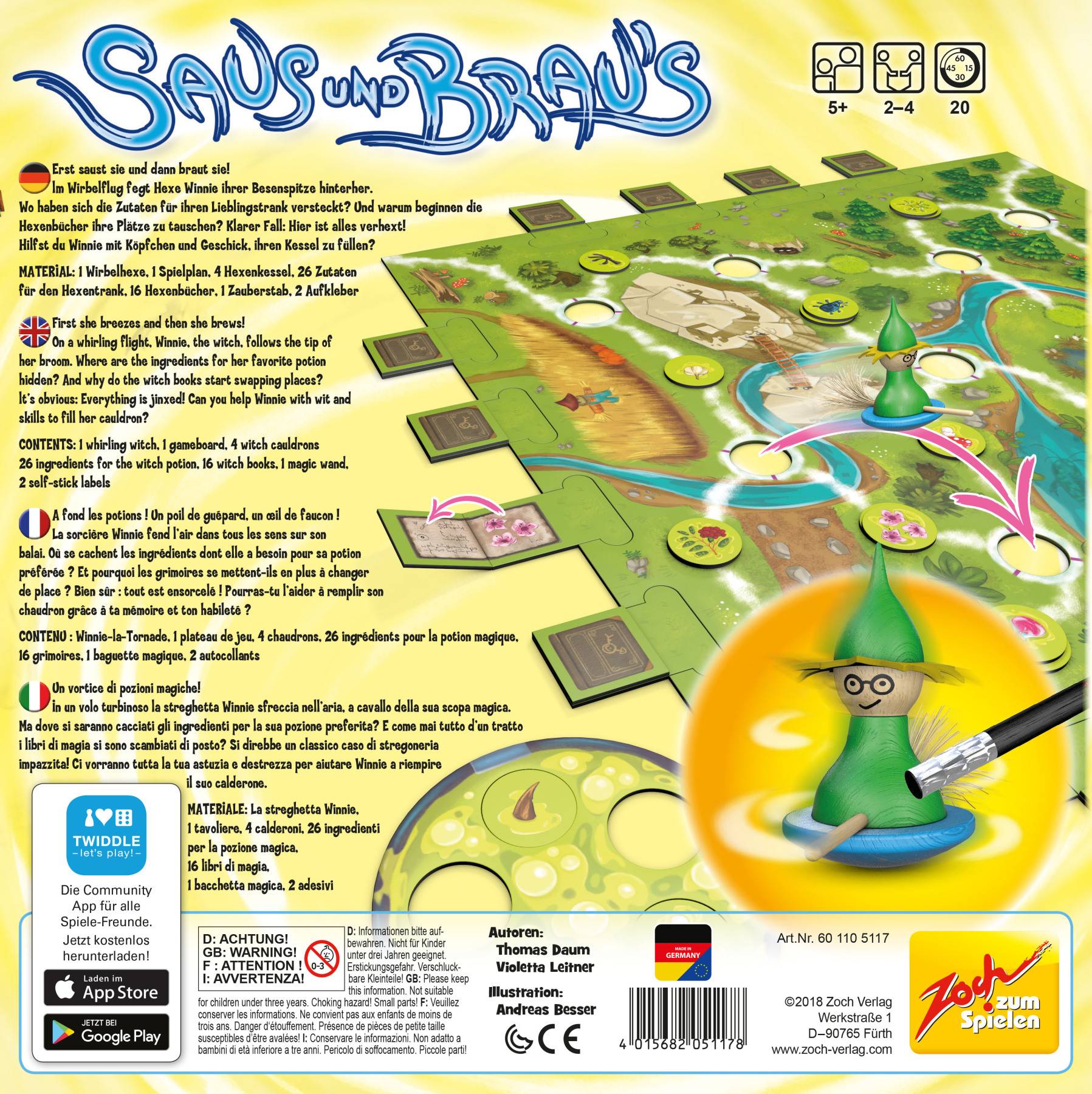 Zoch 601105117 Saus und Braus,Familienspiel