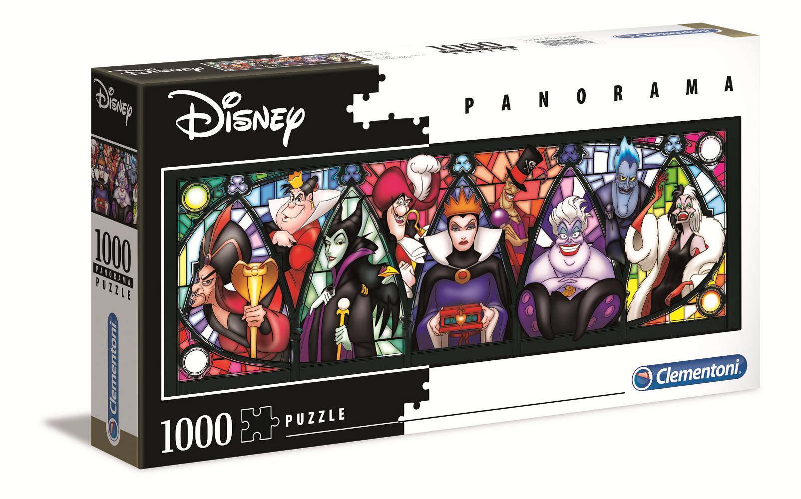 Clementoni 39516 Disney Vilains 1000 Teile Panorama Puzzle