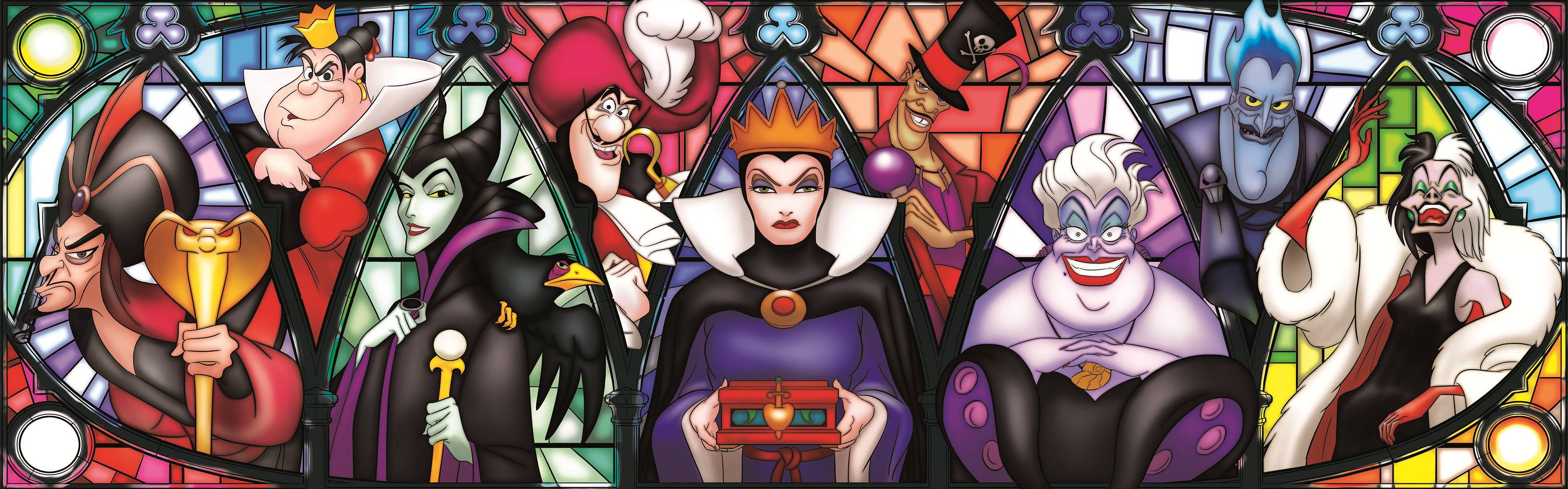 Clementoni 39516 Disney Vilains 1000 Teile Panorama Puzzle