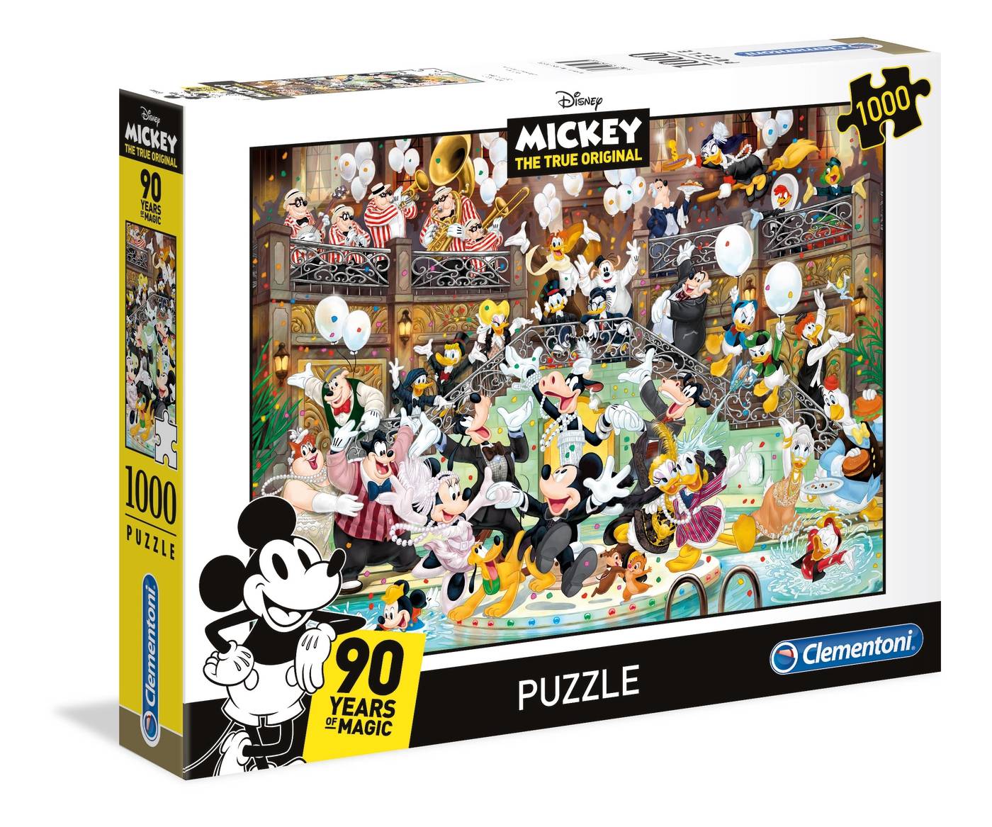 Clementoni 39472 Mickey 90 Jahre Celebration, 1000 Teile Puzzle