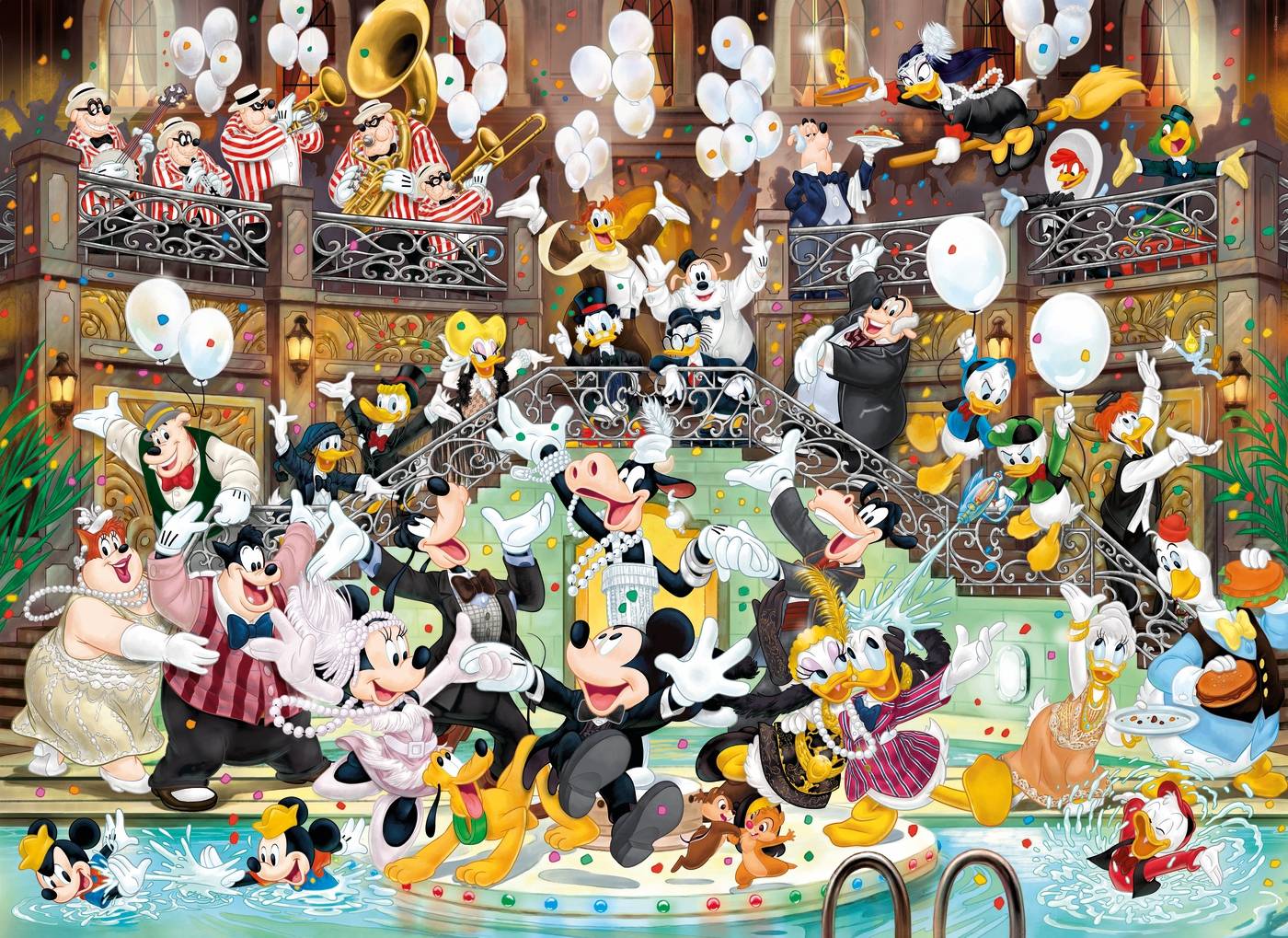 Clementoni 39472 Mickey 90 Jahre Celebration, 1000 Teile Puzzle