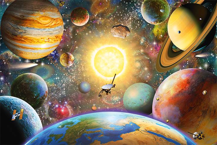 Jumbo Spiele, Schweben im Weltraum, 1500 Teile Puzzle