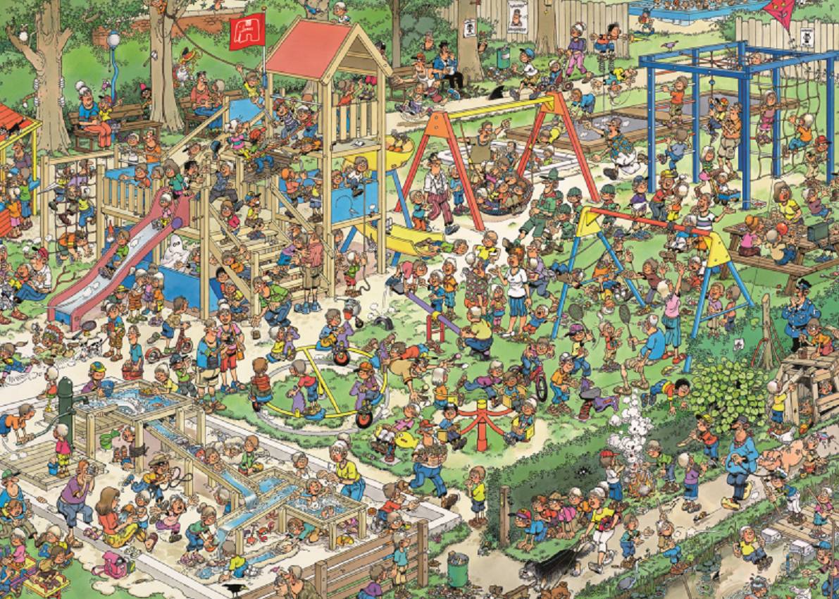 Jumbo 01599 Jan van Haasteren Der Spielplatz 1000 Teile Puzzle