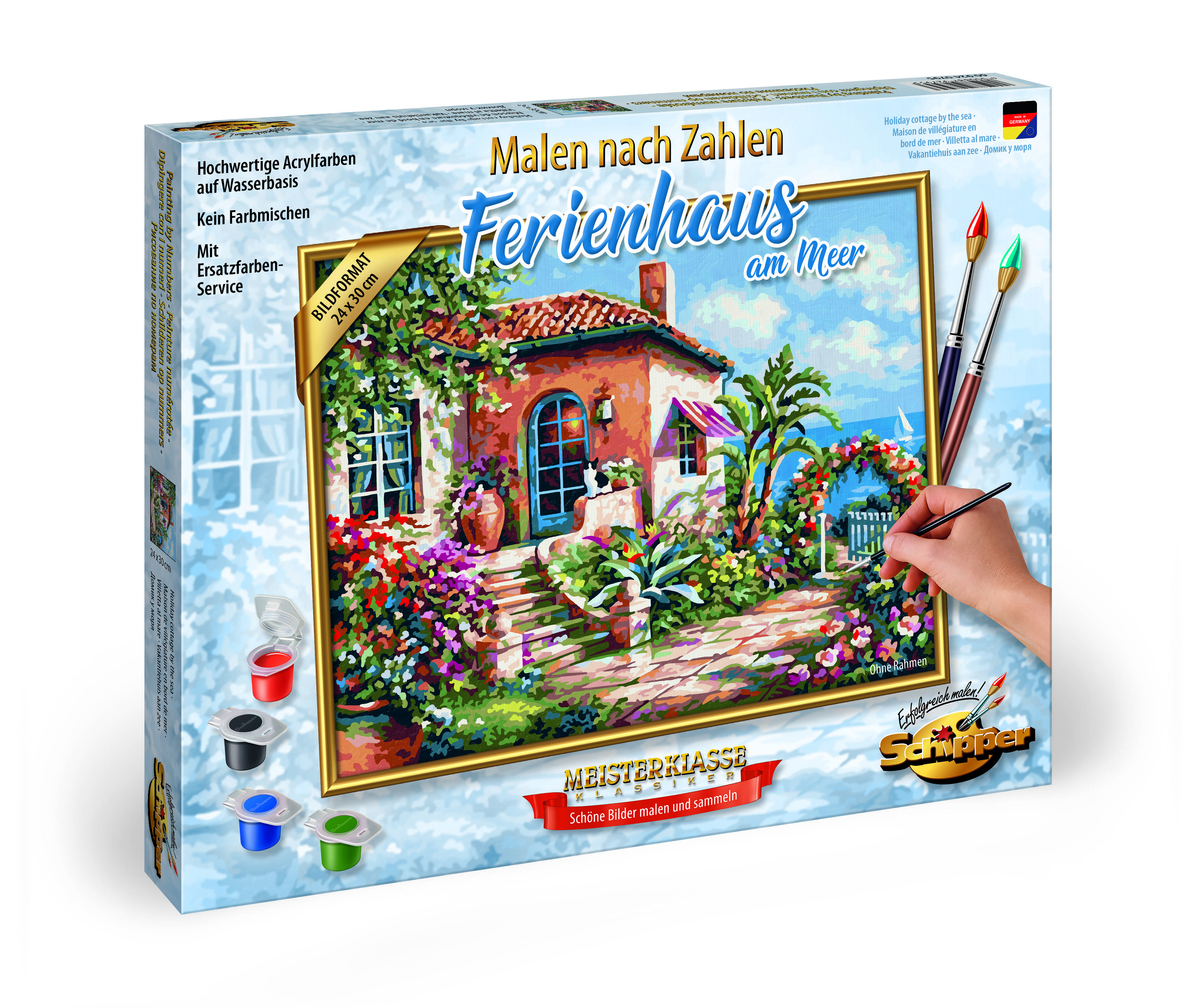 Schipper 609240795 Malen nach Zahlen Ferienhaus am Meer