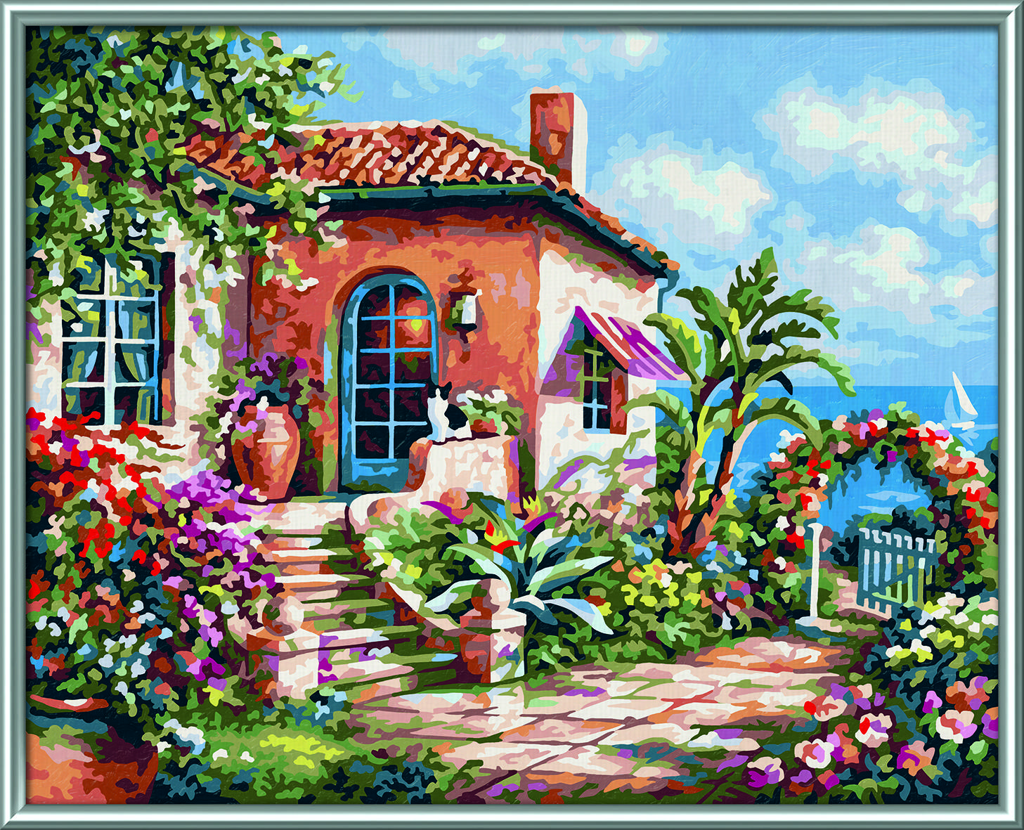 Schipper 609240795 Malen nach Zahlen Ferienhaus am Meer