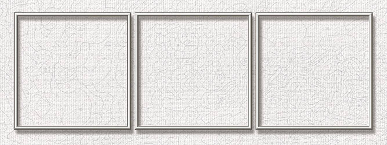 Schipper 605270766 Malen nach Zahlen Alurahmen Triptychon Silber 120x40 cm