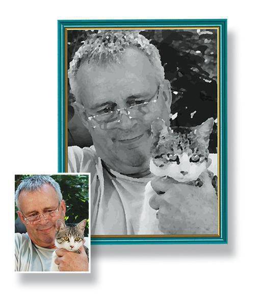 Schipper 602100371 Male deinen Liebling in schwarz/weiss Malen nach Zahlen