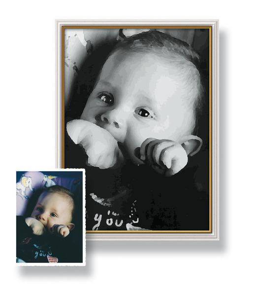 Schipper 602100371 Male deinen Liebling in schwarz/weiss Malen nach Zahlen