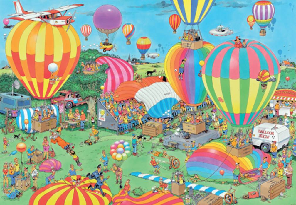 Jumbo Spiele 19053 Jan van Haasteren Das Ballonfestival 2000 Teile Puzzle