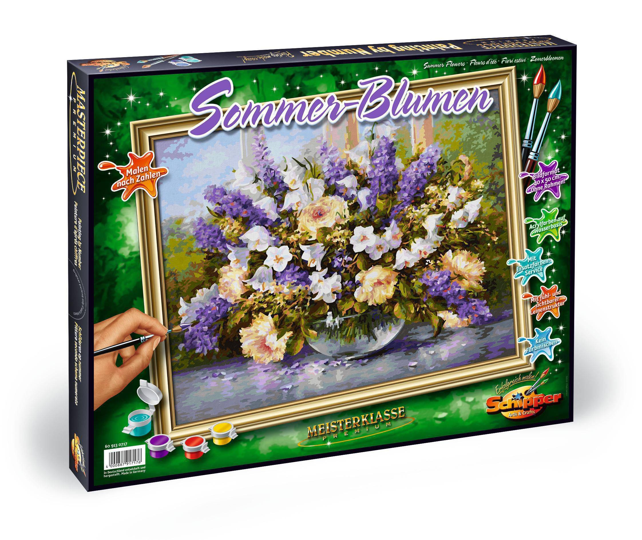 Schipper 609130717 Sommer-Blumen Malen nach Zahlen