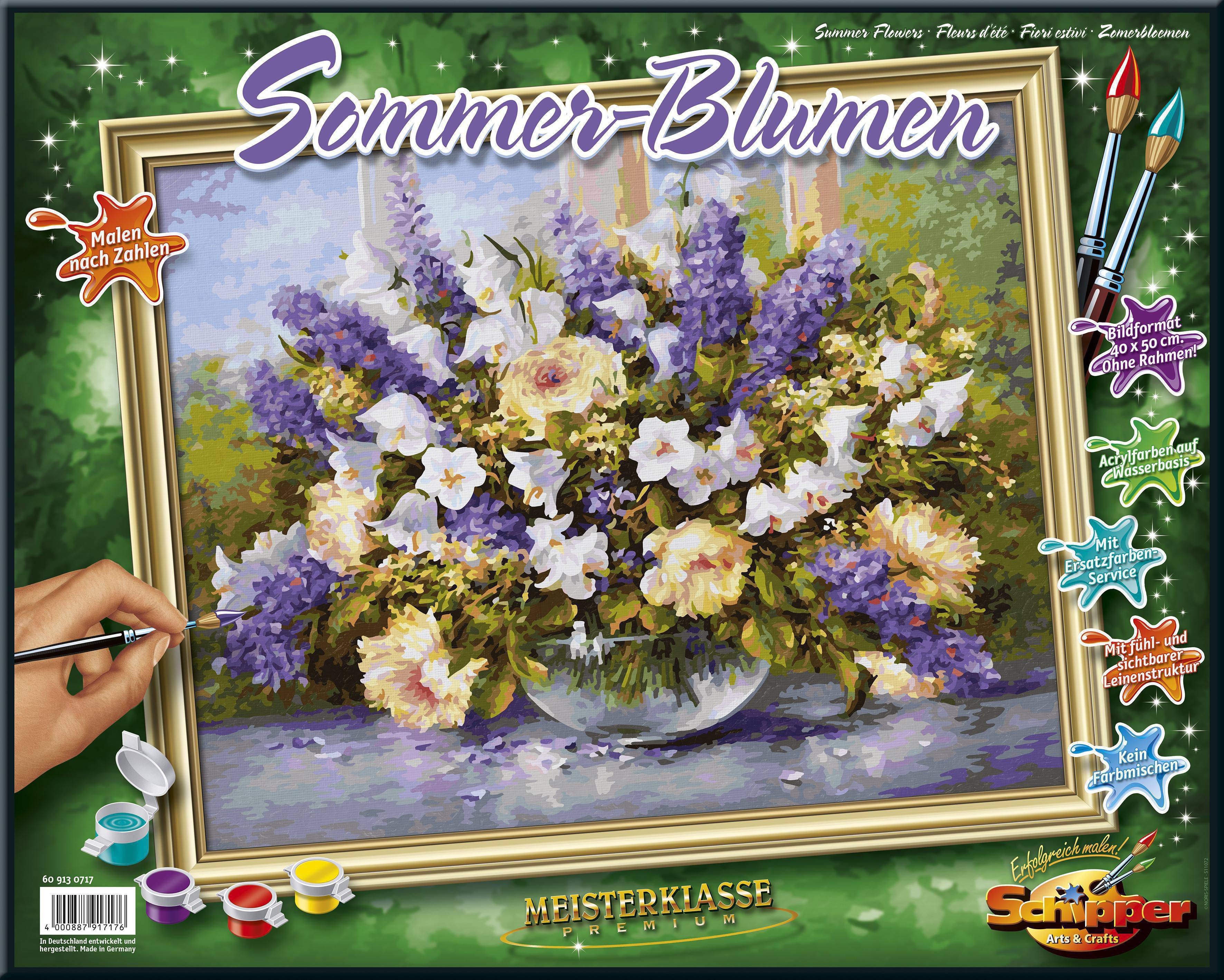 Schipper 609130717 Sommer-Blumen Malen nach Zahlen