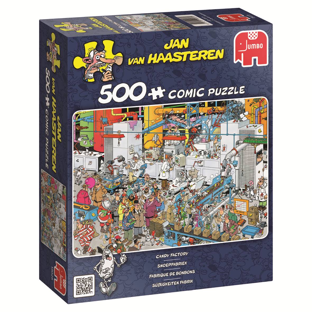 JUMBO 19025 Jan van Haasteren - Süßigkeitenfabrik 500 Teile Puzzle