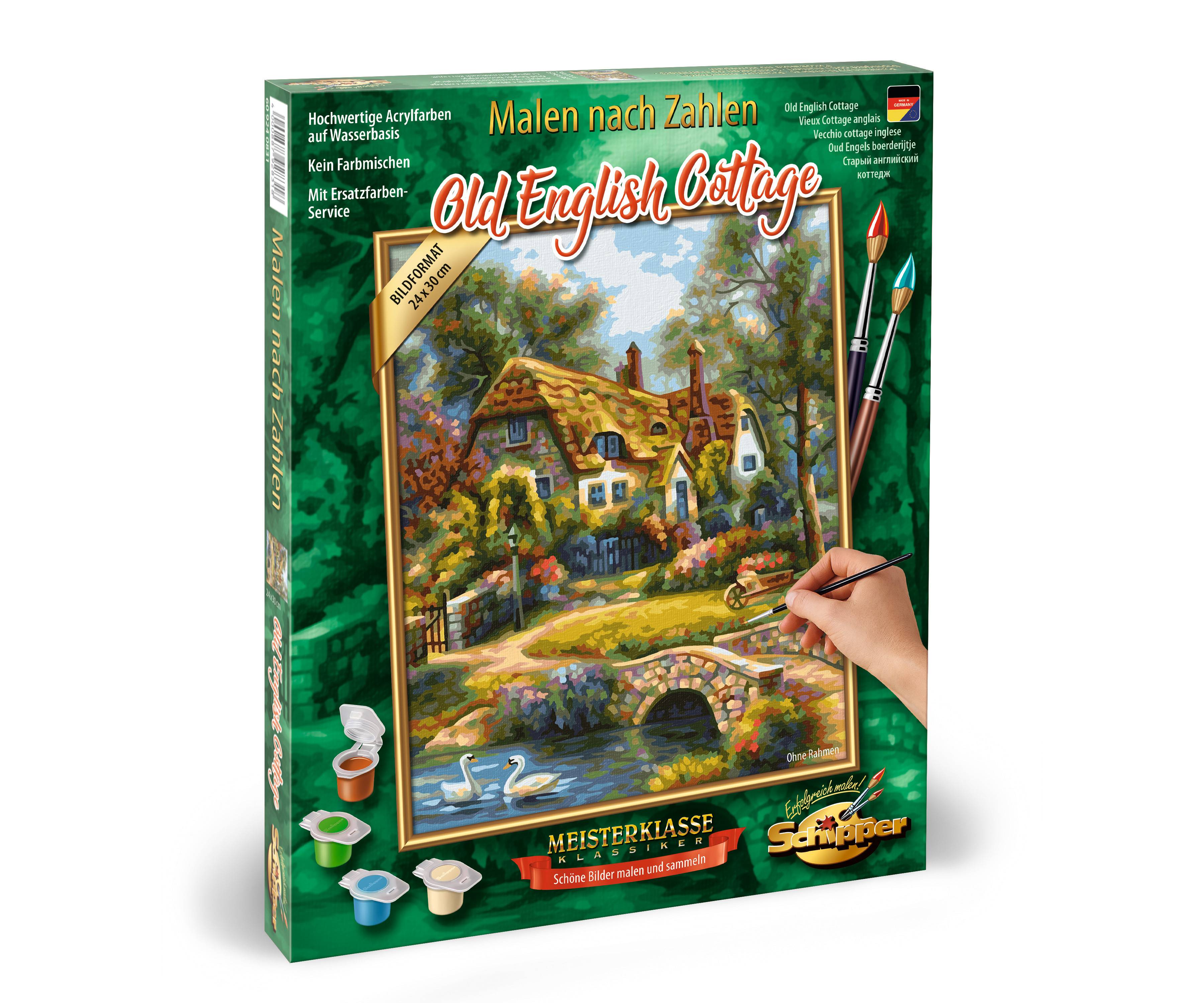 Schipper 609240831 Malen nach Zahlen Old English Cottage 24x30cm
