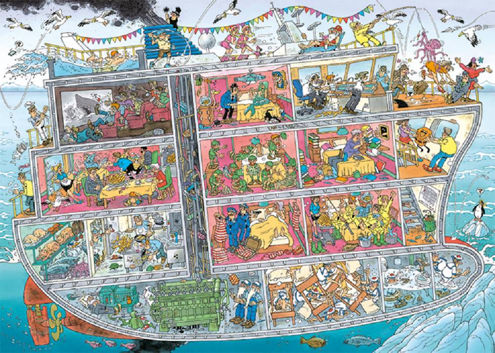 Jumbo 20021 Jan van Haasteren - Kreuzfahrtschiff 1000 Teile Puzzle