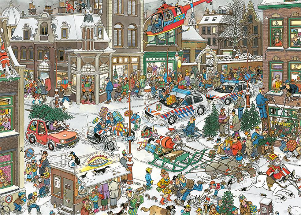 Jumbo 13007 Jan van Haasteren Weihnachten 1000 Teile Puzzle
