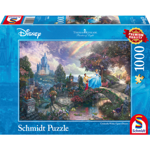 Schmidt Spiele 59472 Thomas Kinkade Disney Cinderella 1000 Teile Puzzle