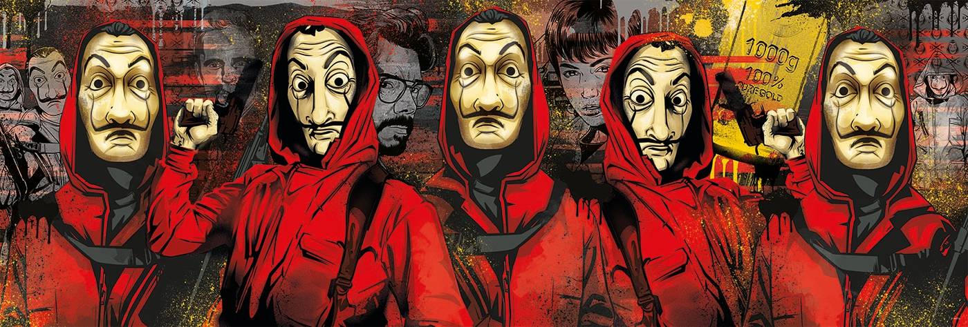 Clementoni 39545 Netflix La Casa De Papel 1000 Teile Panorama Puzzle