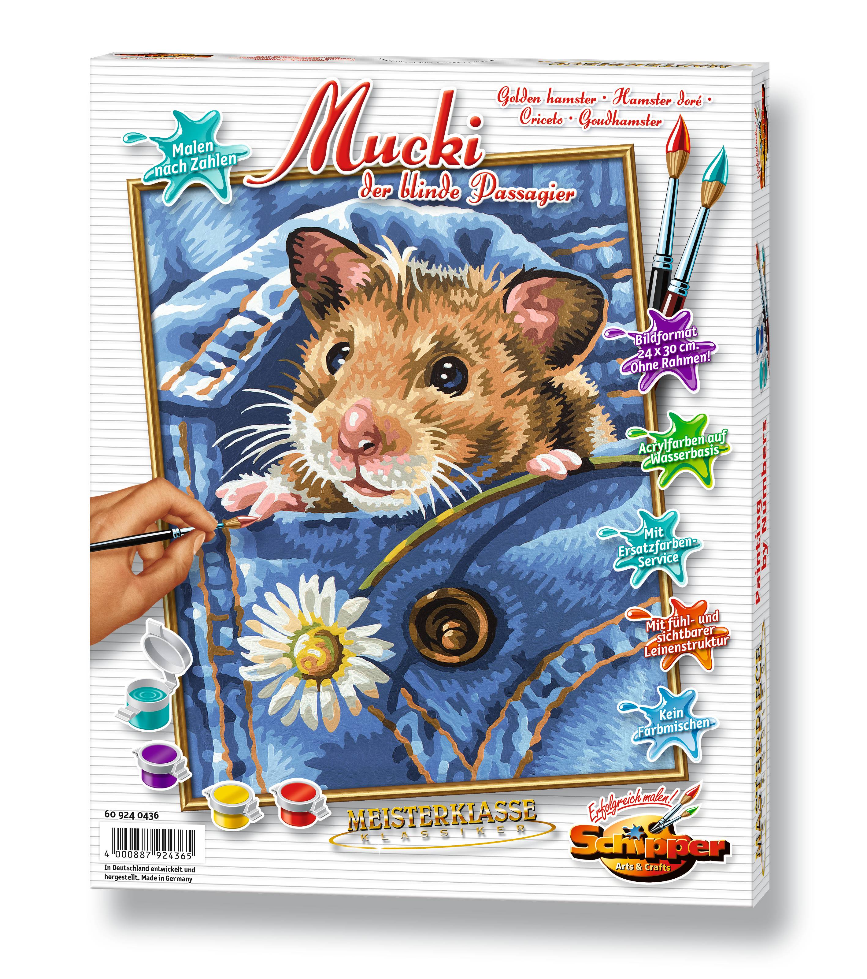 Schipper 609240436 Mucki, der blinde Passagier Malen nach Zahlen