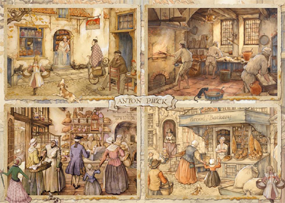 Jumbo 18818 Anton Pieck Bäcker im 19. Jahrhundert 1000 Teile Puzzle