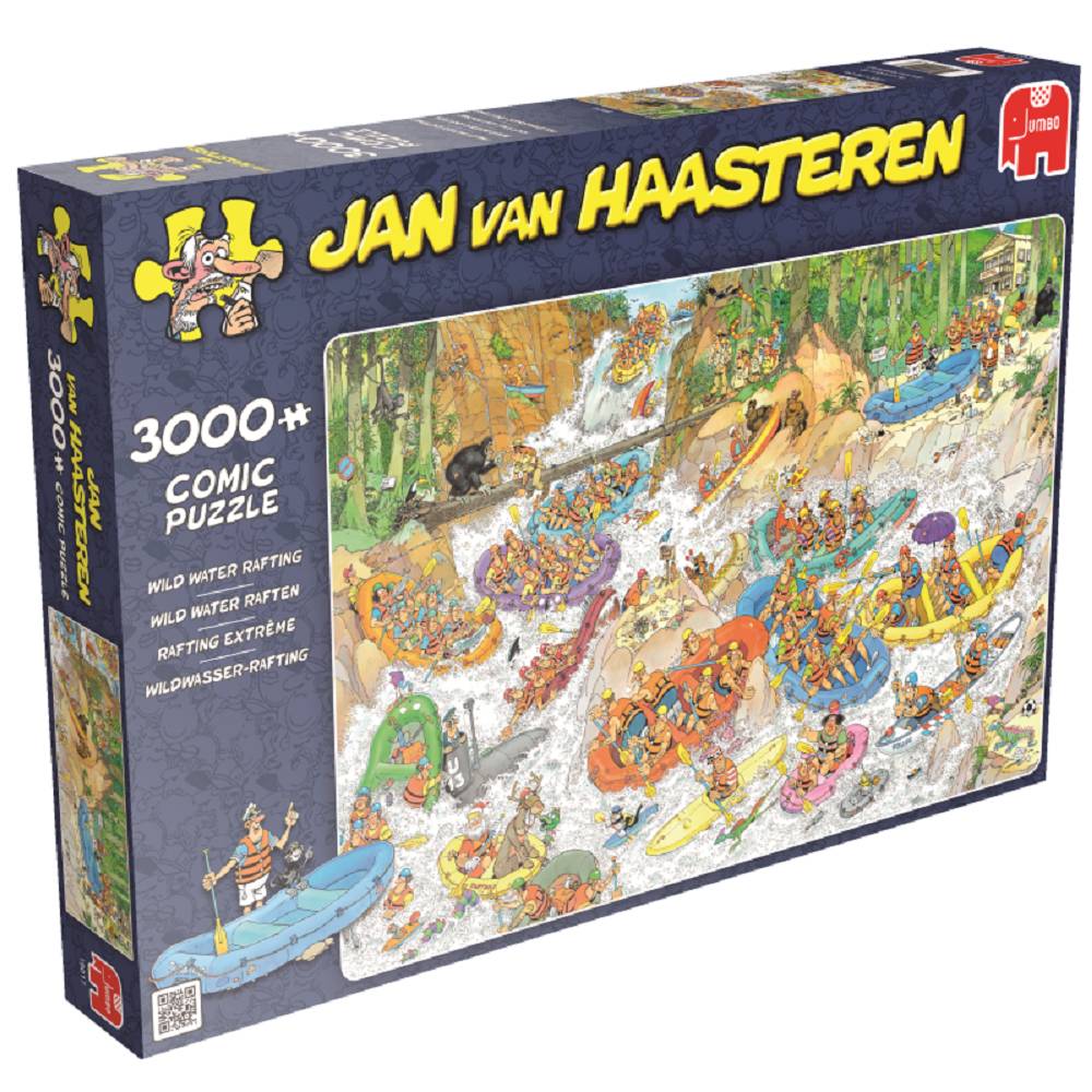 Jumbo Spiele 19017 Jan van Haasteren Wildwasser-Rafting 3000 Teile Puzzle