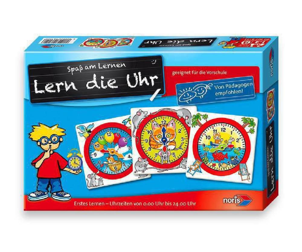 Noris Spiele 606076152 Lern die Uhr
