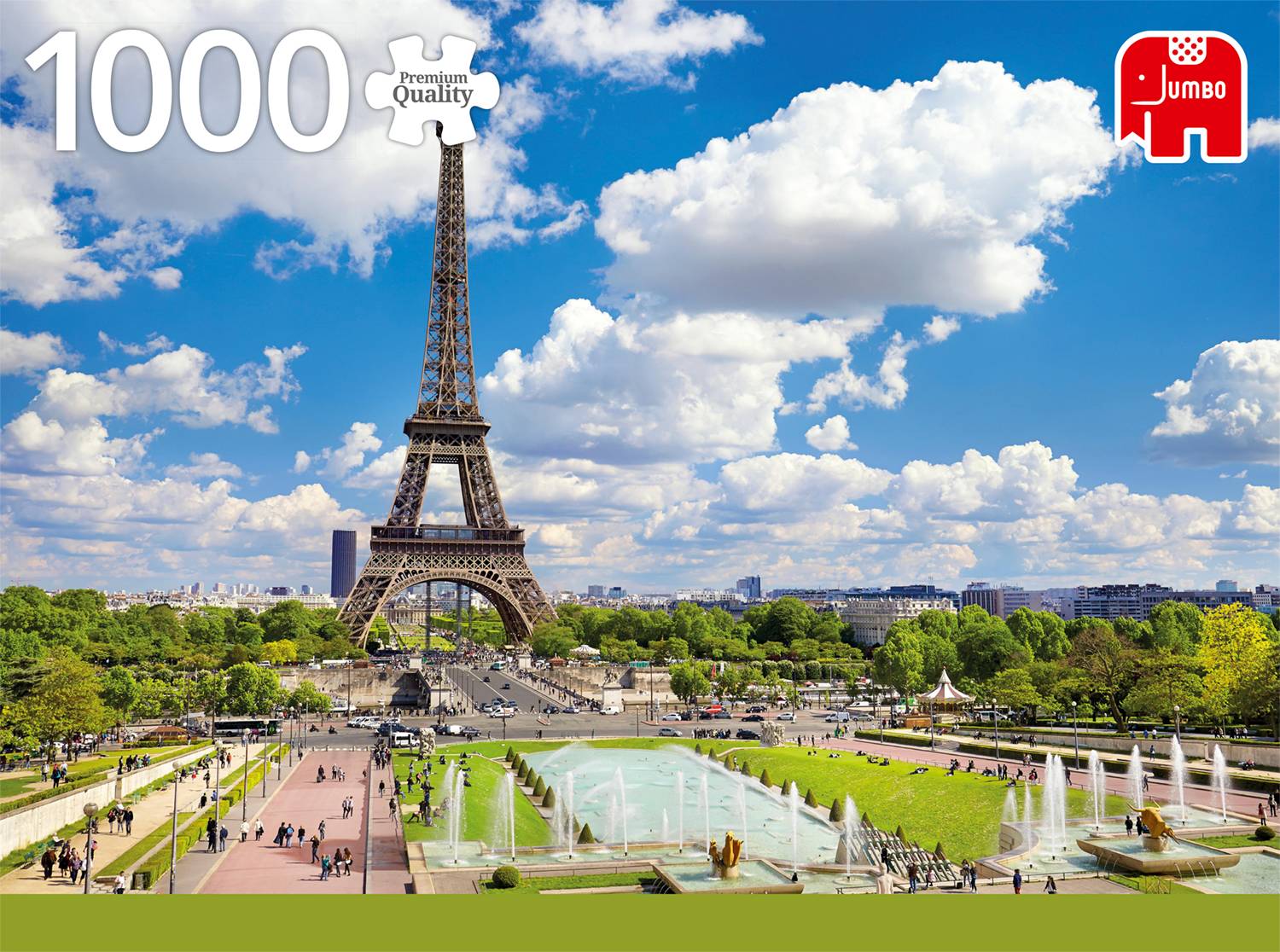 Der Eiffelturm im sommerlichen Paris 1000 Teile Puzzle