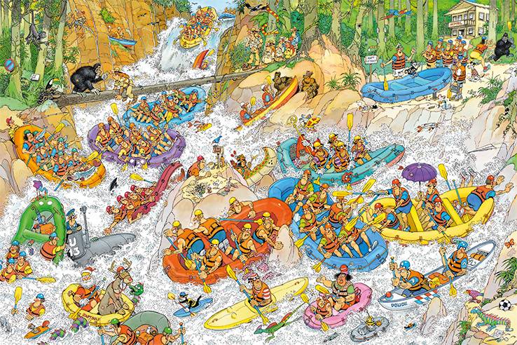 Jan van Hassteren Wild Water Rafting 1500 Teile Puzzle