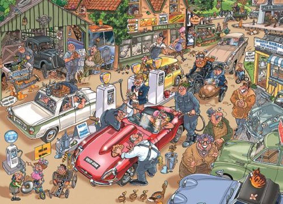 JUMBO 19141 Wasgij Destiny 17 Einmal auftanken,bitte! 1000 Teile Puzzle