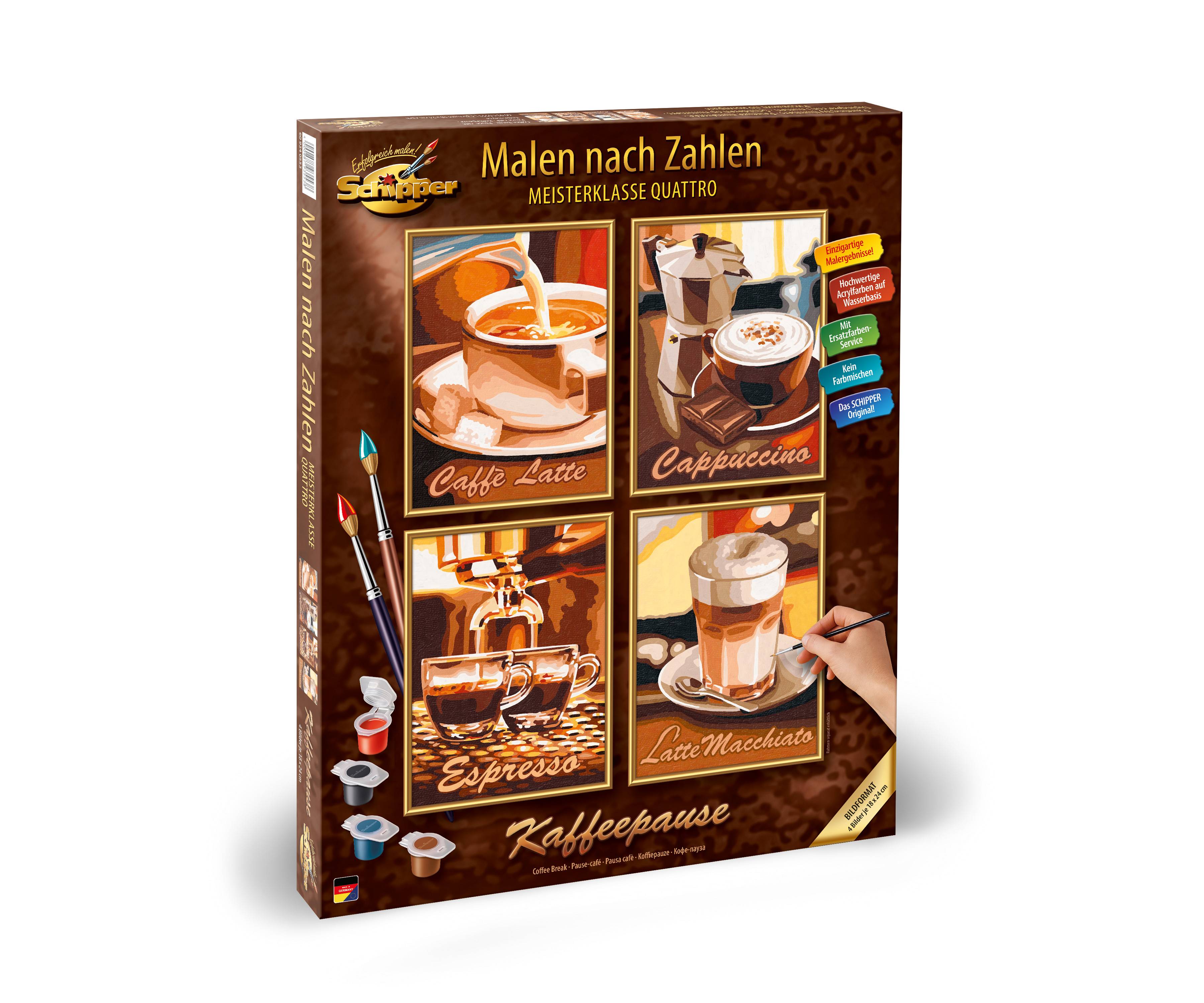 Schipper 609340553 Kaffeepause (Quattro) Malen nach Zahlen