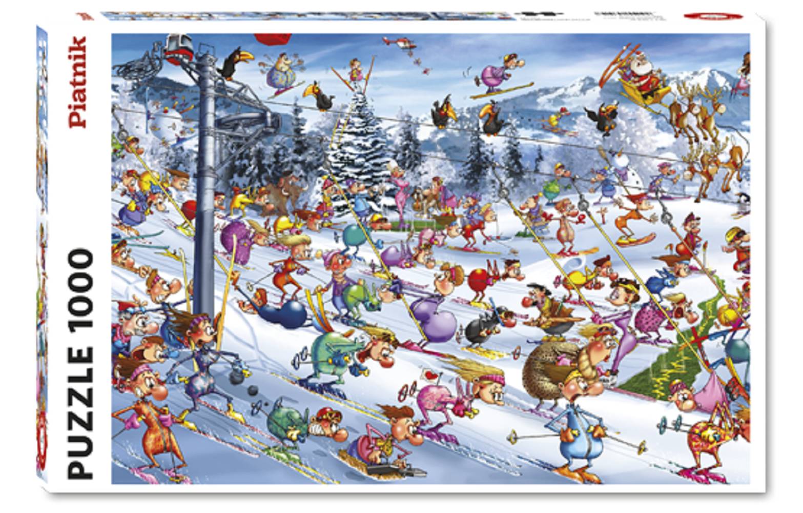 Piatnik 5351 Francois Ruyer Christmas Ski 1000 Teile Puzzle