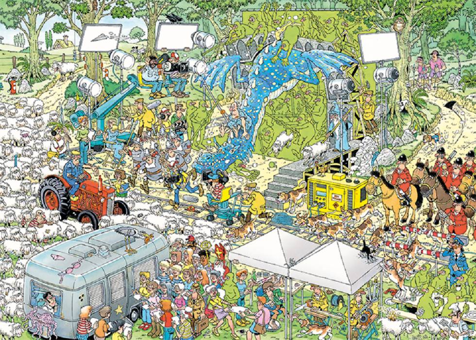 Jumbo 19074 Jan van Haasteren Das Filmset 1000 Teile Puzzle