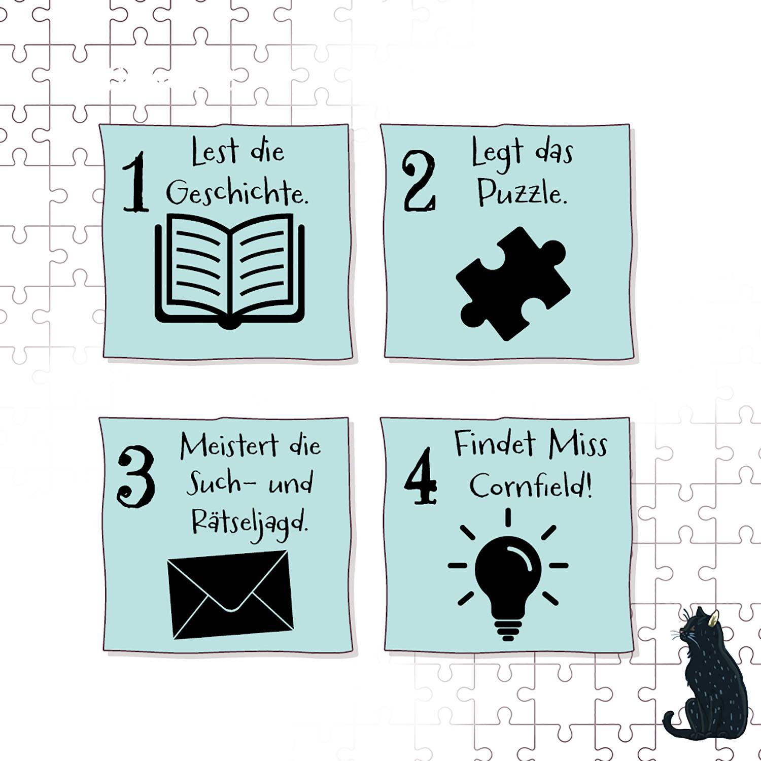 Kosmos 698690 Story Puzzle Die Schule der magischen Tiere Fürchterlich feierlich!, 200 Teile Puzzle