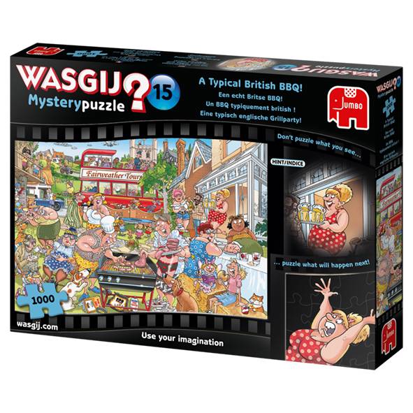 Wasgij Mystery 15 Eine typisch englische Grillparty! 1000 Teile Puzzle