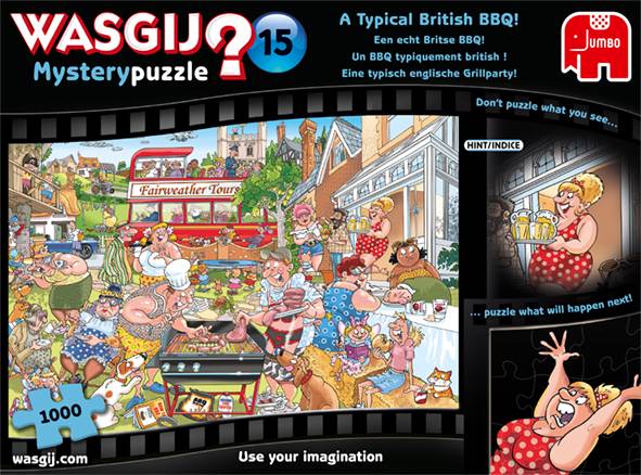 Wasgij Mystery 15 Eine typisch englische Grillparty! 1000 Teile Puzzle