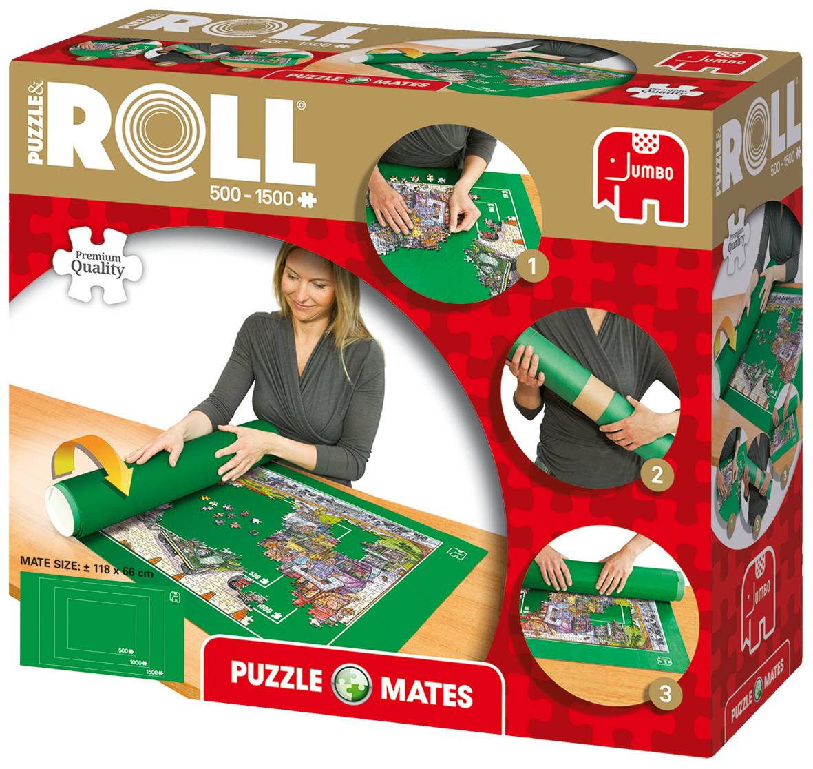 Jumbo 17690 Puzzle & Roll für 500-1500 Teile Puzzle,Zubehör