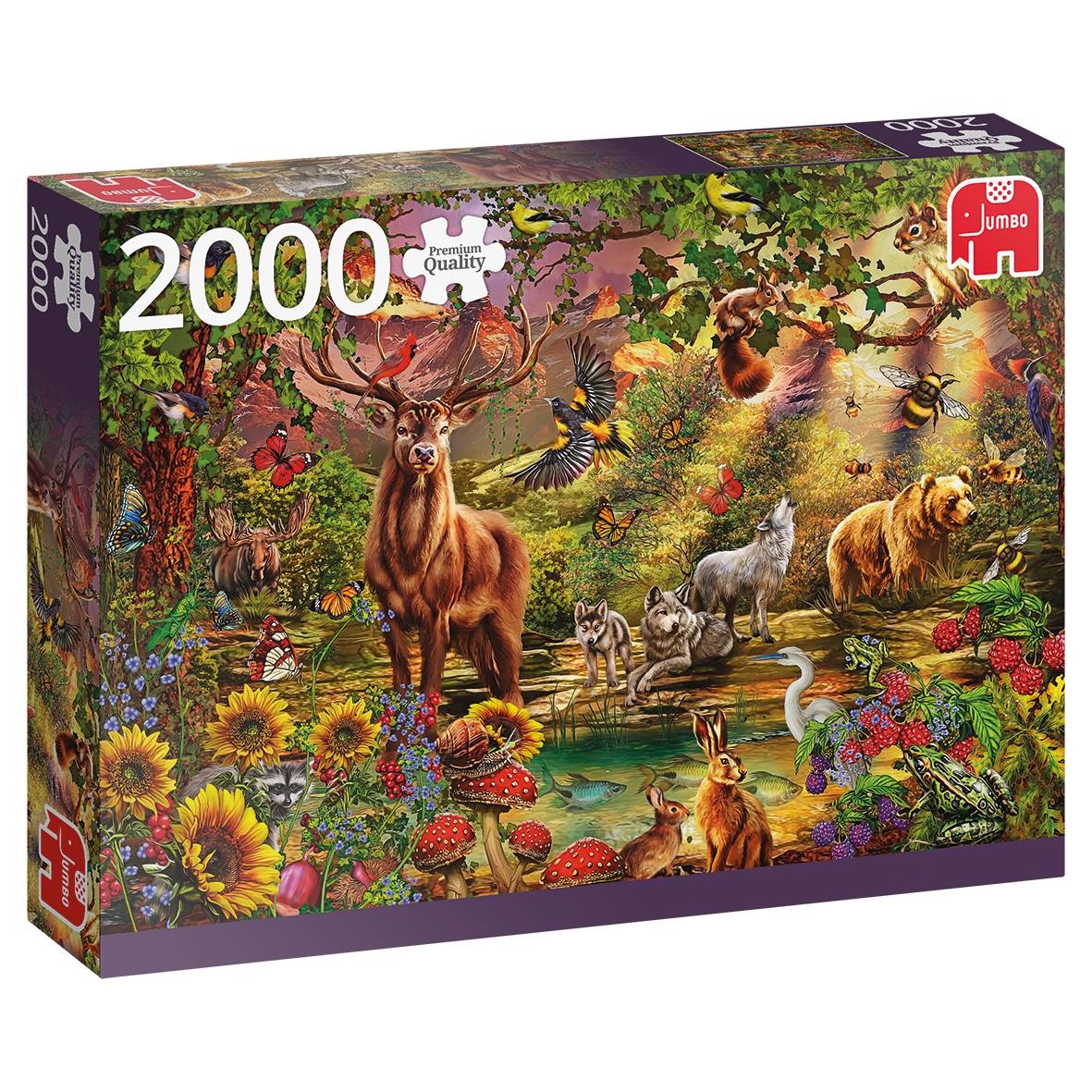 Jumbo Spiele, Magischer Wald bei Sonnenuntergang, 2000T Puzzle