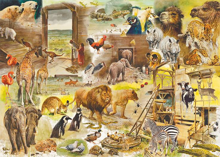 Der Bau der Arche Noah, 1000 Teile Puzzle