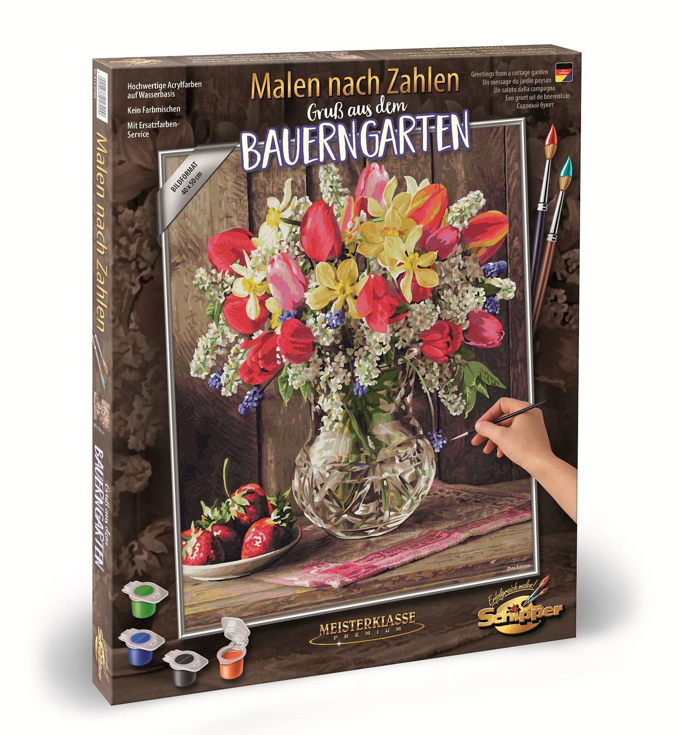 Schipper 609130790 Malen nach Zahlen Gruß aus dem Bauerngarten
